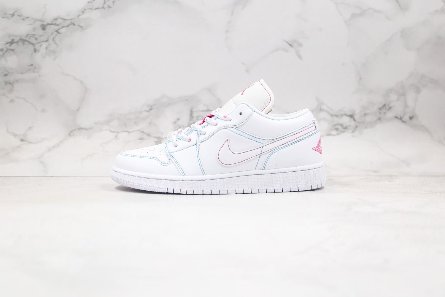 Jordan 1 Low White Green Pink (GS)