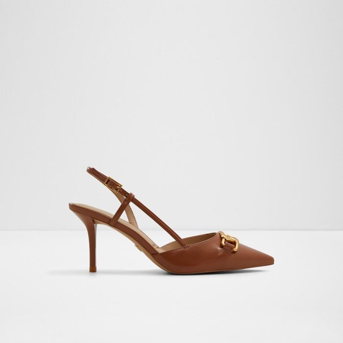 SHIRLY-210-MEDIUM BROWN -Ladies Dress Shoes